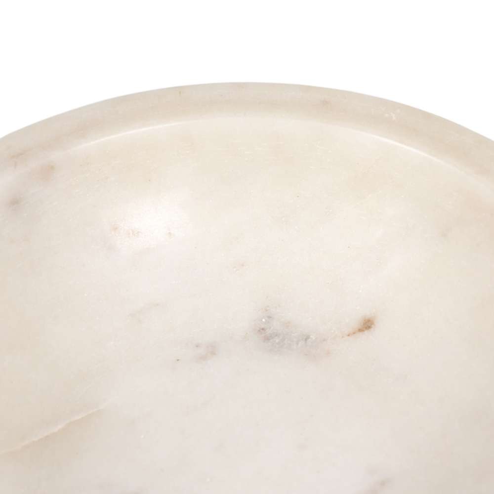 Four Hands - Lira Bowl - Honed White Marble - 229057-002 veiw 4
