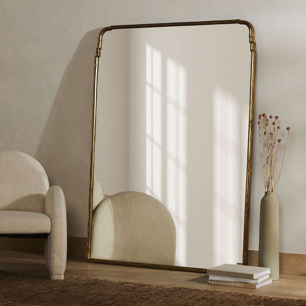 Four Hands - Loire Grand Floor Mirror - Antiqued Gold Leaf - 234804-001 veiw 3