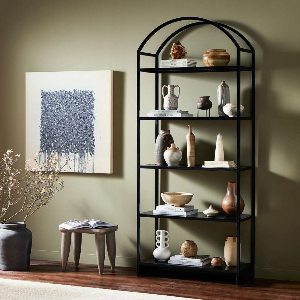 Four Hands - Loomis Bookcase - Black - 226700-002 veiw 5