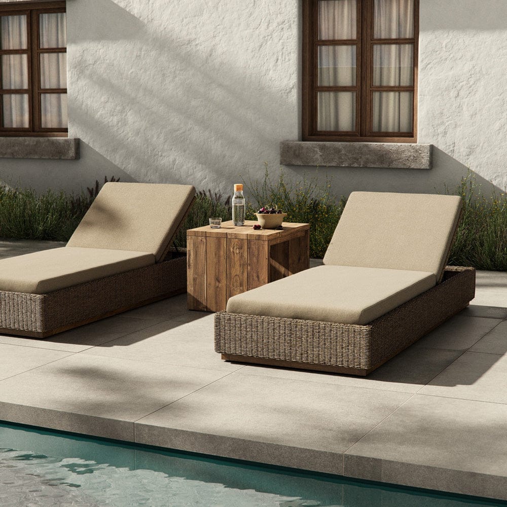 Four Hands - Lorelei Outdoor Chaise - Alessi Buff - 243356-001 view 4