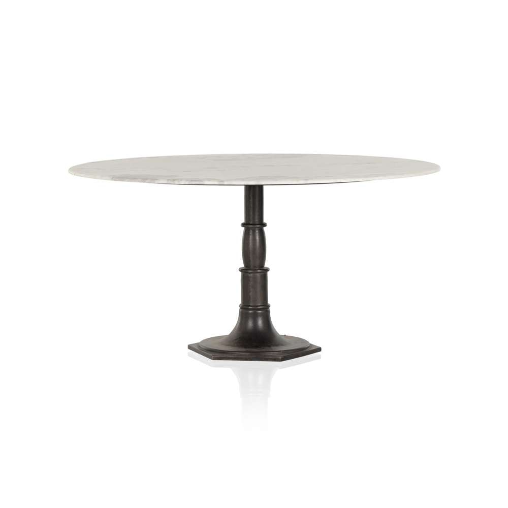Four Hands - Lucy Round Dining Table 60in - Carbon Wash - 230305-001 veiw 1