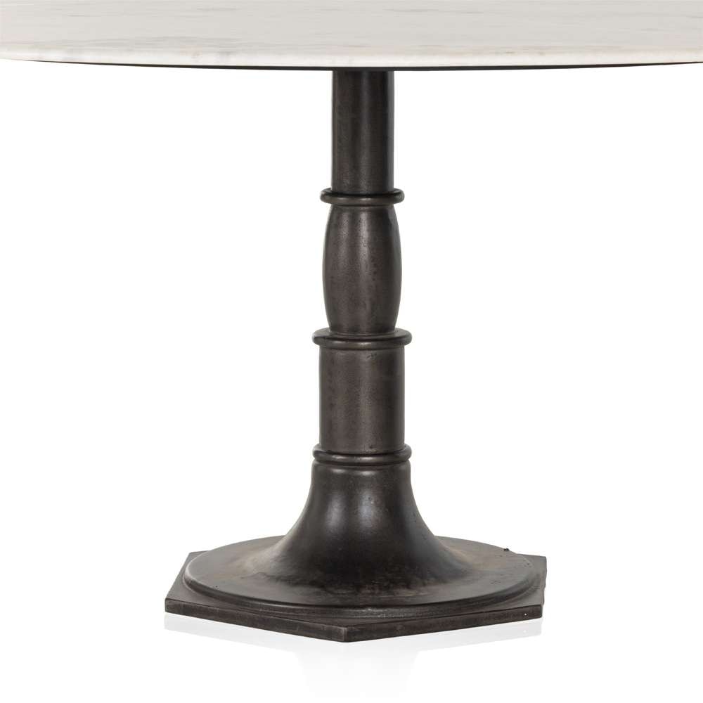 Four Hands - Lucy Round Dining Table 60in - Carbon Wash - 230305-001 veiw 2