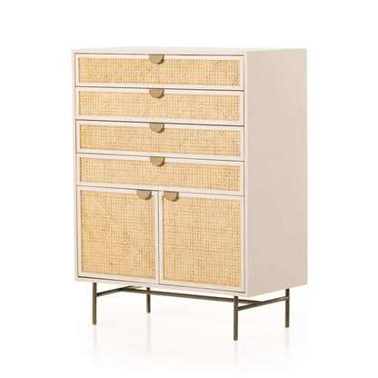 Four Hands - Luella Tall Dresser - Matte Alabaster - 228259-001 veiw 1