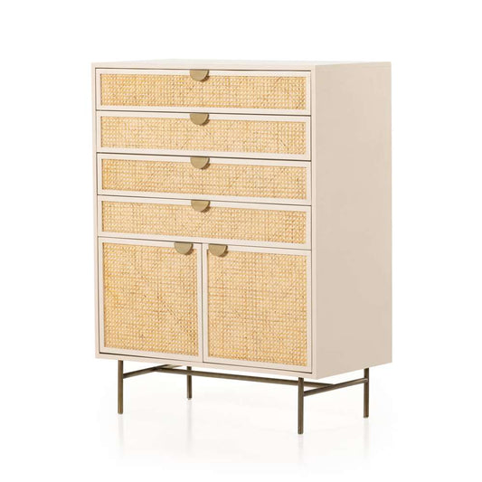 Four Hands - Luella Tall Dresser - Matte Alabaster - 228259-001 veiw 1