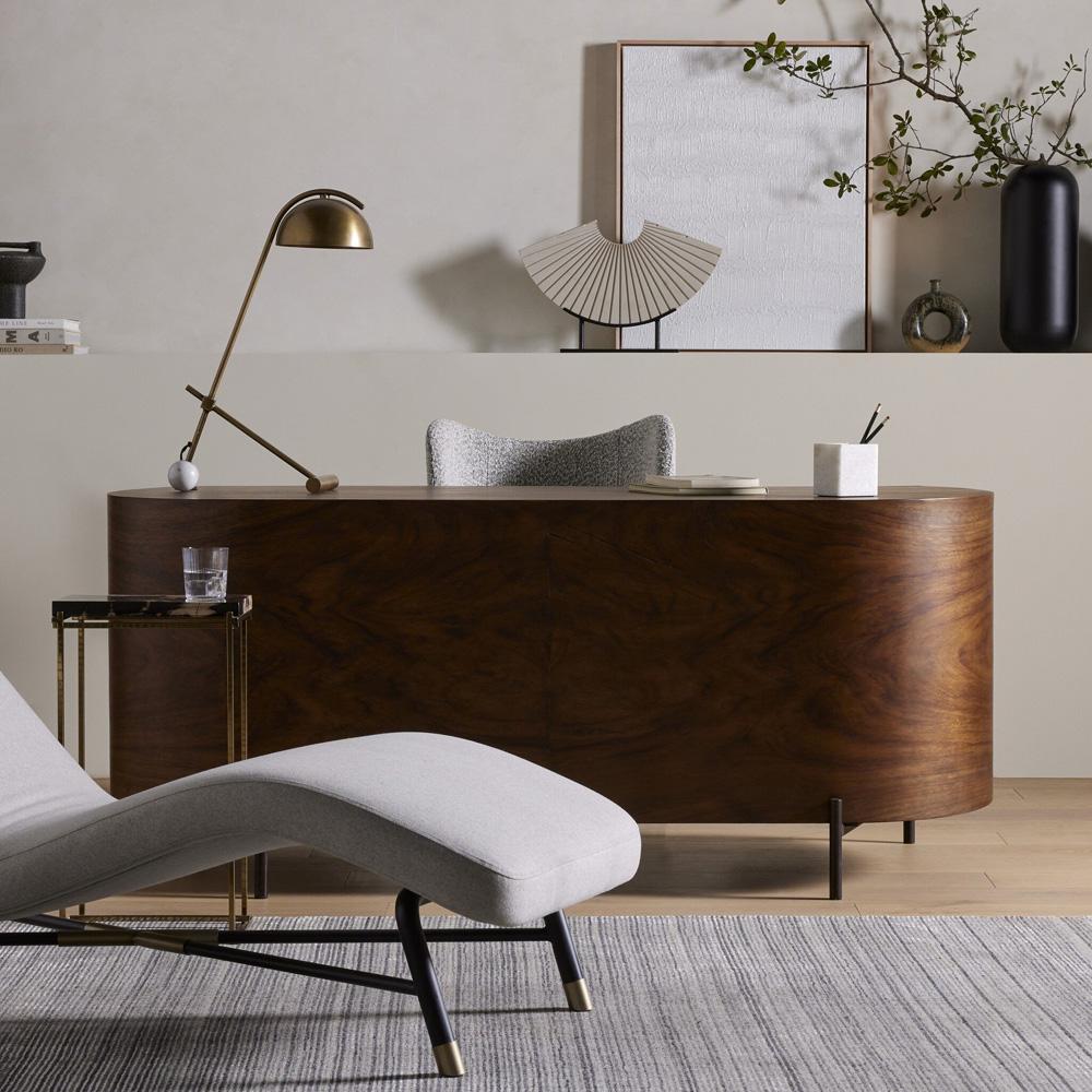 Four Hands - Lunas Executive Desk - Caramel Guanacaste - 224198-002 view 6