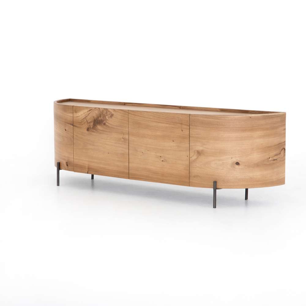Four Hands - Lunas Media Console - Gold Guanacaste - UWES-246 veiw 1