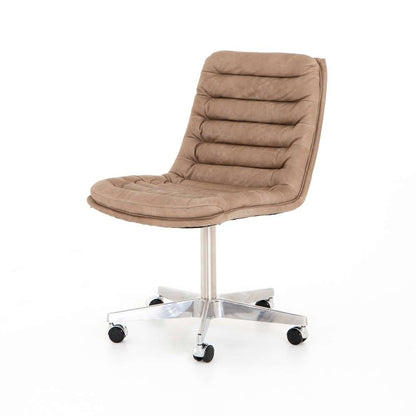 Four Hands - Malibu Desk Chair - Natural Wash Mushroom - 105699-012 veiw 1