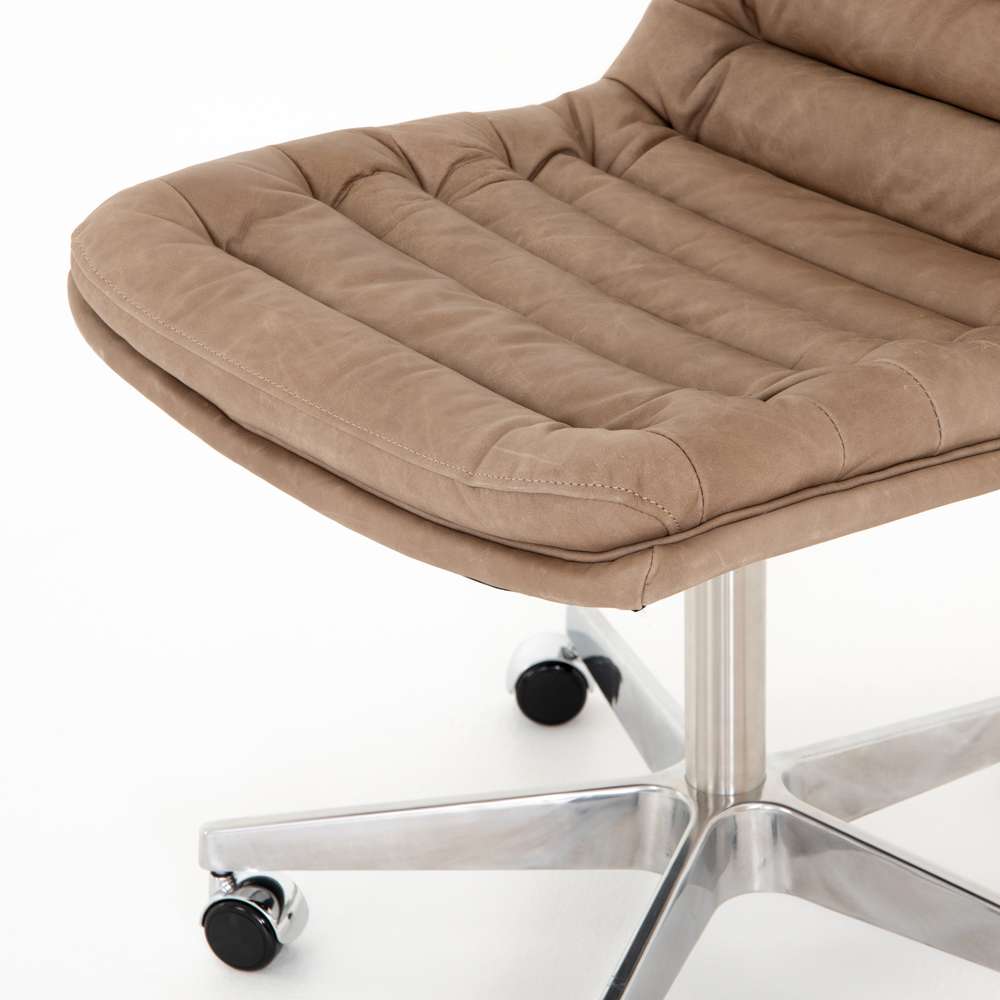 Four Hands - Malibu Desk Chair - Natural Wash Mushroom - 105699-012 veiw 5