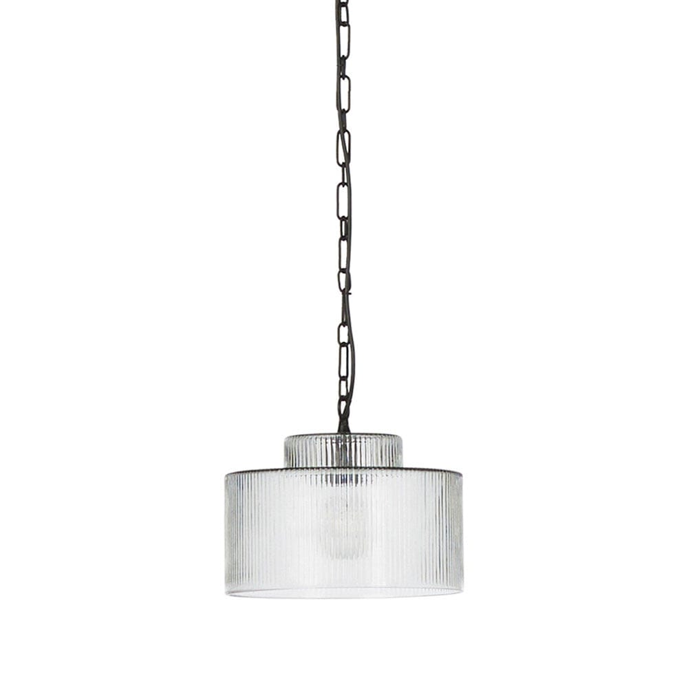 Four Hands - Malone Pendant - Clear Reeded Glass - 241115-002 view 1