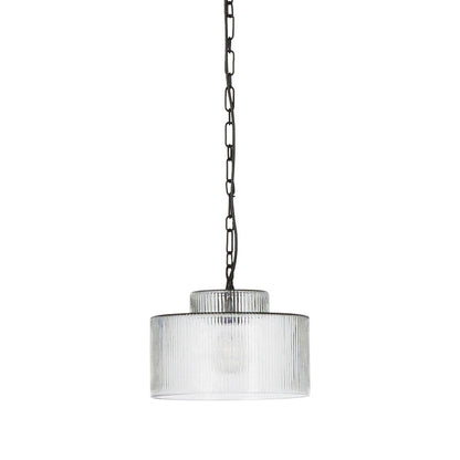 Four Hands - Malone Pendant - Clear Reeded Glass - 241115-002 view 1