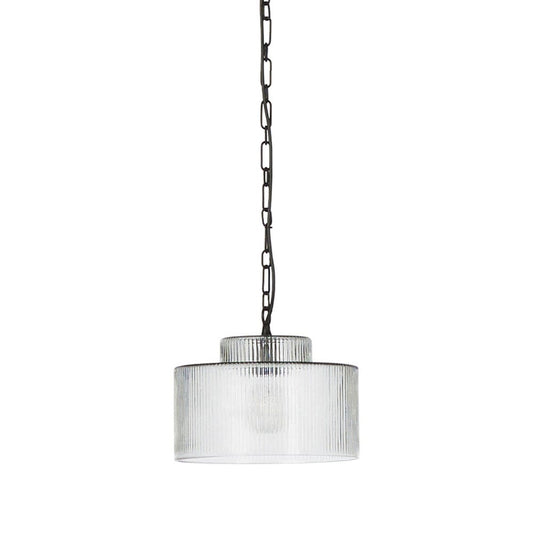 Four Hands - Malone Pendant - Clear Reeded Glass - 241115-002 view 1