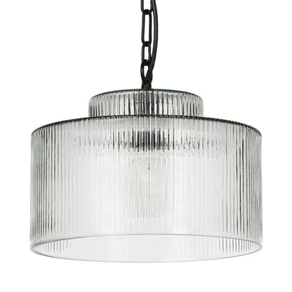 Four Hands - Malone Pendant - Clear Reeded Glass - 241115-002 view 3