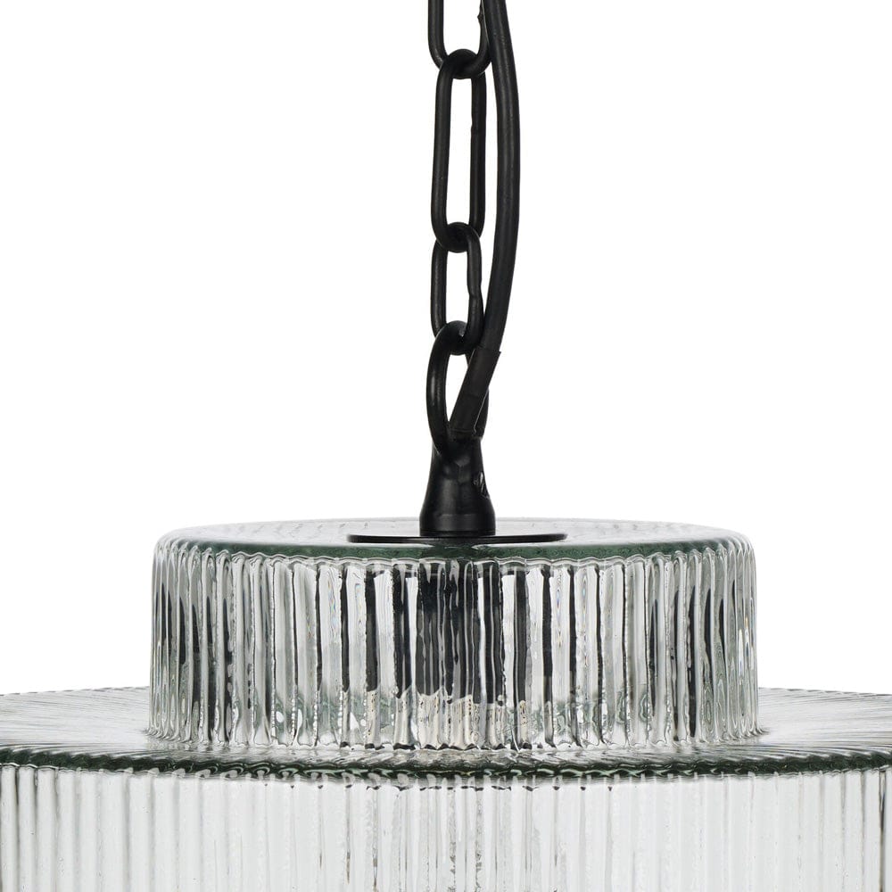 Four Hands - Malone Pendant - Clear Reeded Glass - 241115-002 view 7