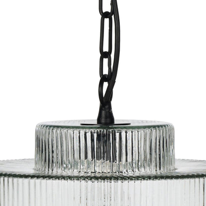 Four Hands - Malone Pendant - Clear Reeded Glass - 241115-002 view 7