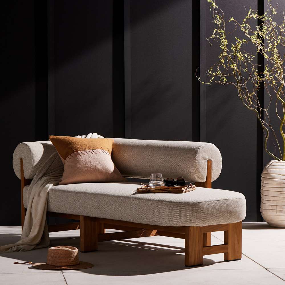 Four Hands - Malta Outdoor Chaise - Faye Sand - 233789-001 veiw 4