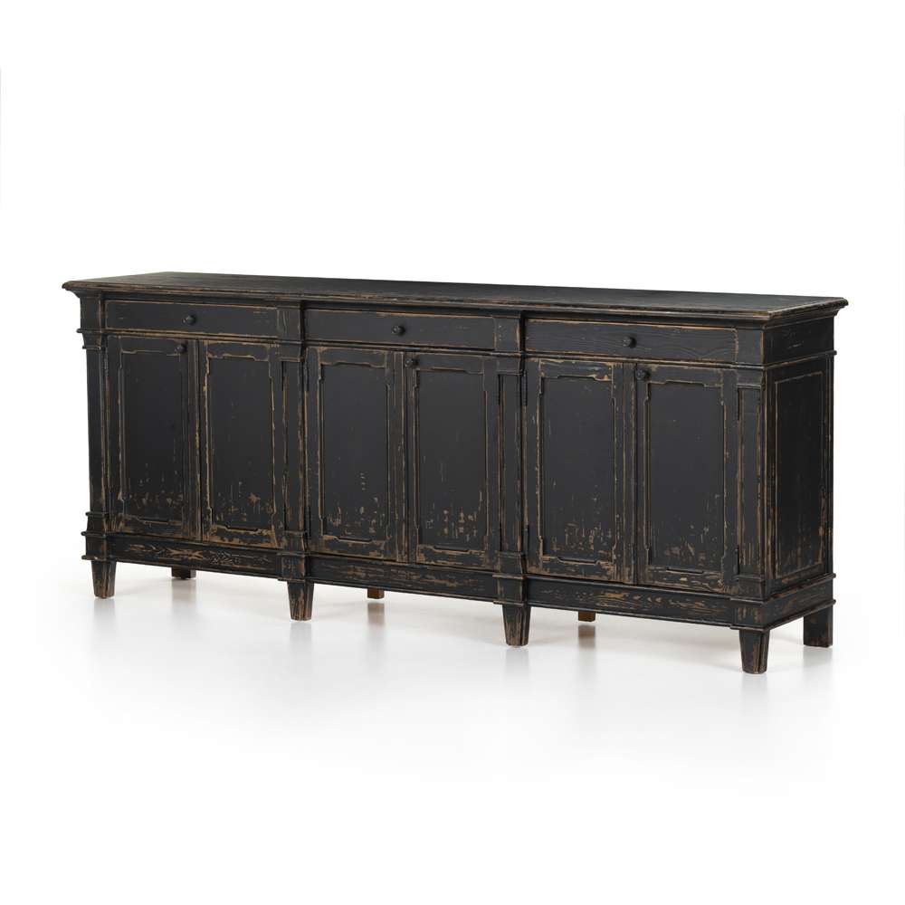 Four Hands - Marjorie Sideboard - Distressed Black - 229927-001 veiw 1