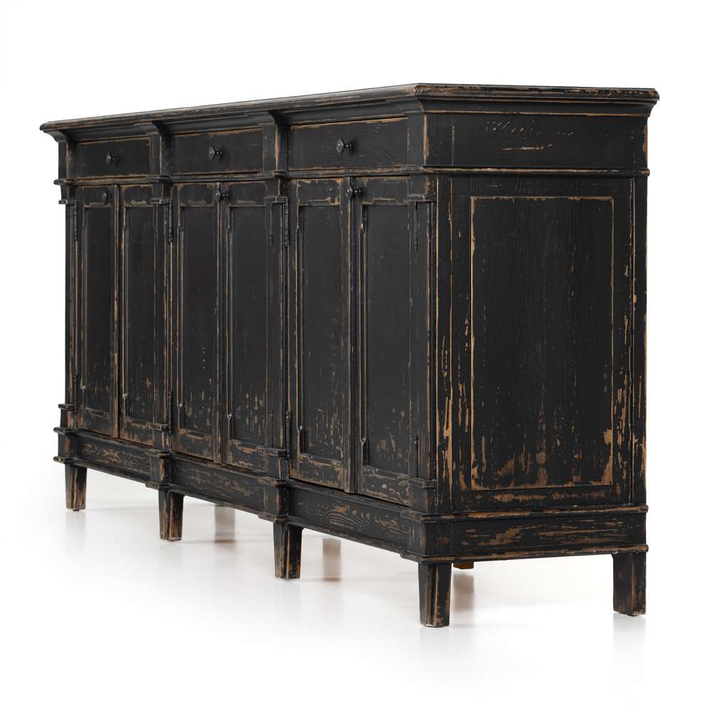 Four Hands - Marjorie Sideboard - Distressed Black - 229927-001 veiw 3