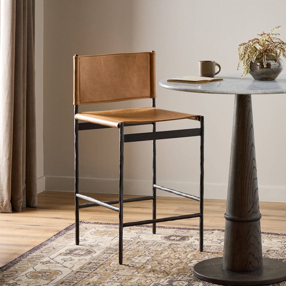 Four Hands - Marlon Counter Stool - Sonoma Butterscotch - 249336-004 view 4