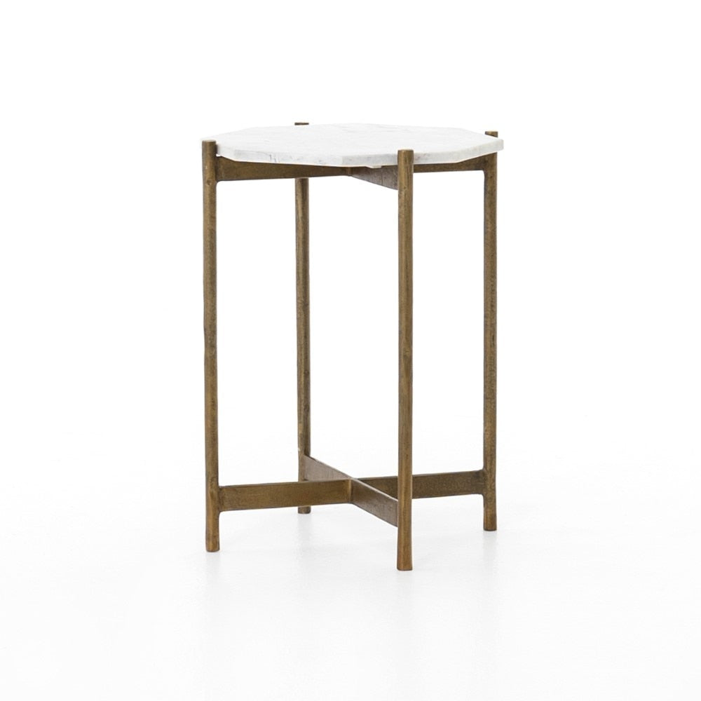 Four Hands - Adair Side Table - Raw Brass - IMAR-68A veiw 1