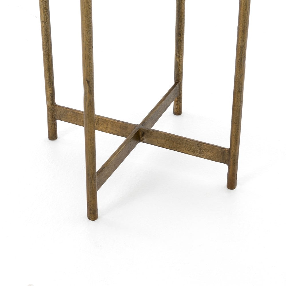 Four Hands - Adair Side Table - Raw Brass - IMAR-68A veiw 3