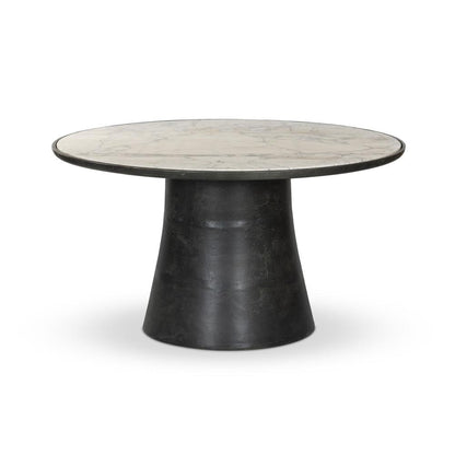 Four Hands - Marlow - Balboa Outdoor Dining Table - Veined White Marble - 245202-001 veiw 1