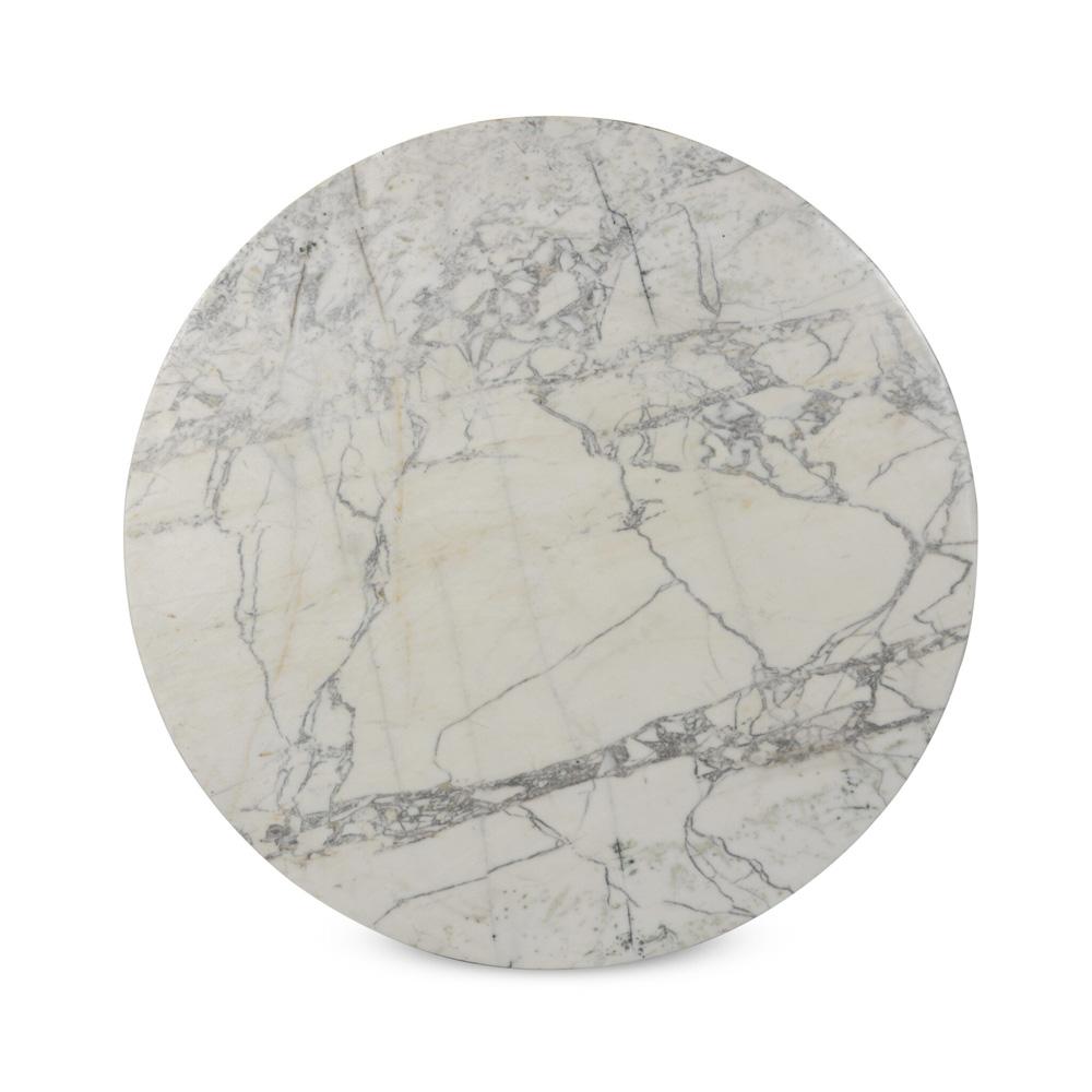 Four Hands - Marlow - Balboa Outdoor Dining Table - Veined White Marble - 245202-001 veiw 3