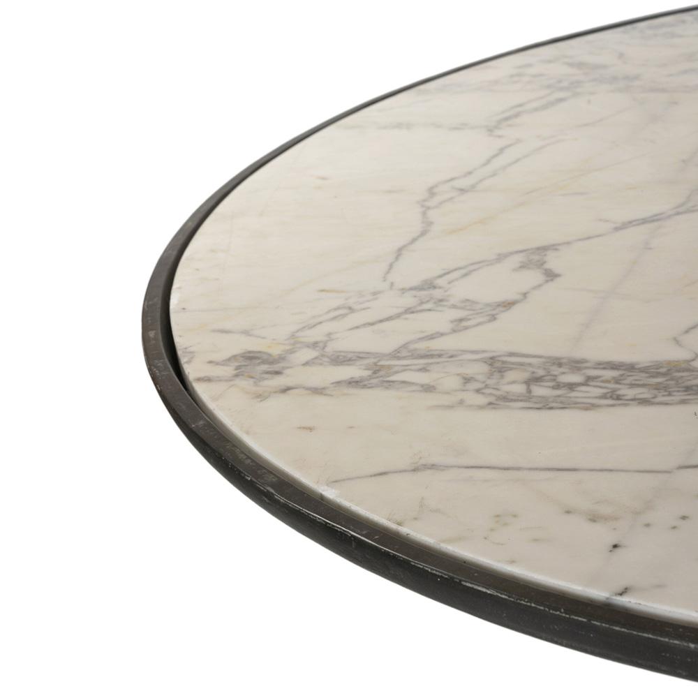 Four Hands - Marlow - Balboa Outdoor Dining Table - Veined White Marble - 245202-001 veiw 5