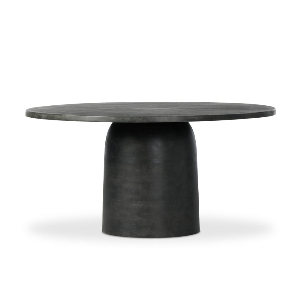Four Hands - Marlow - Basil Outdoor Dining Table 60in - Aged Grey - 242427-001 veiw 2