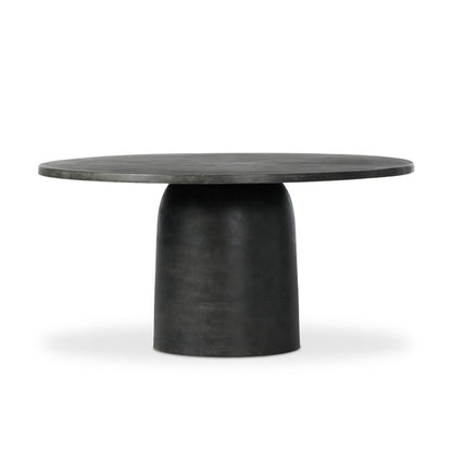Four Hands - Marlow - Basil Outdoor Dining Table 60in - Aged Grey - 242427-001 veiw 2