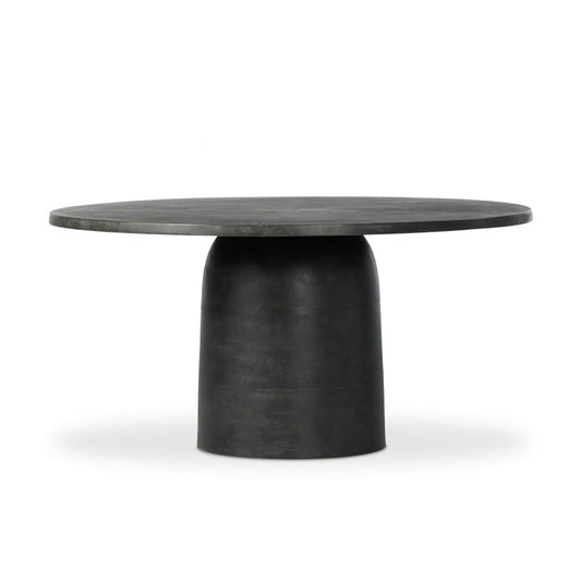 Four Hands - Marlow - Basil Outdoor Dining Table 60in - Aged Grey - 242427-001 veiw 2
