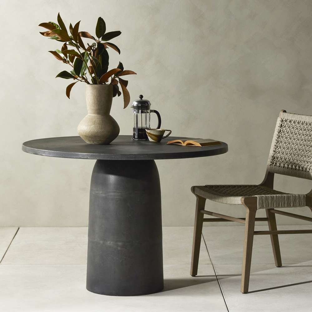 Four Hands - Marlow - Basil Outdoor Dining Table - Aged Grey - 232410-001 veiw 7