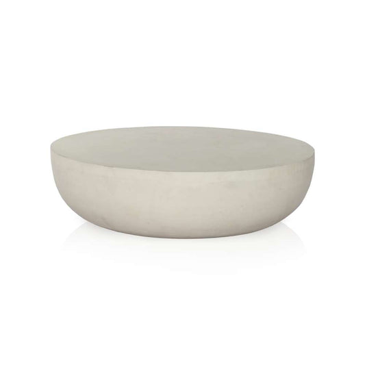 Four Hands - Marlow - Basil Outdoor Rnd Coffee Table-48in-Matte White - 232203-003 veiw 1