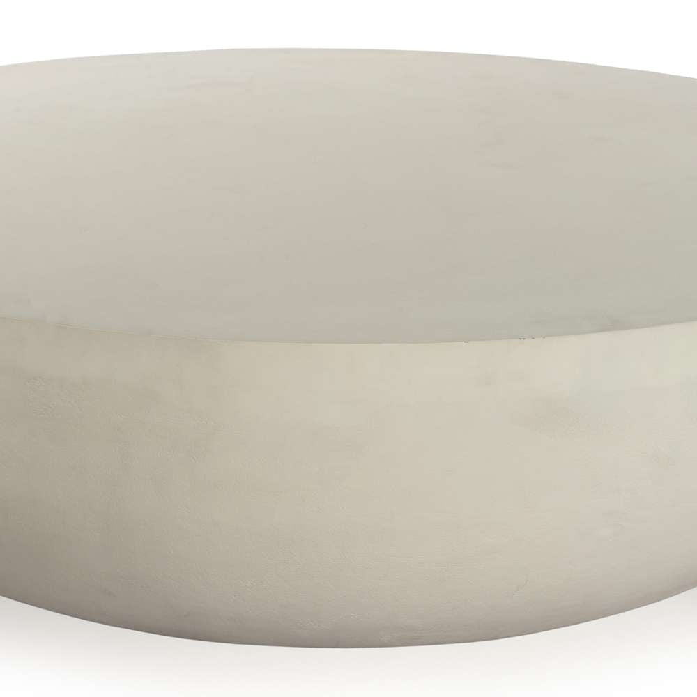 Four Hands - Marlow - Basil Outdoor Rnd Coffee Table-48in-Matte White - 232203-003 veiw 2