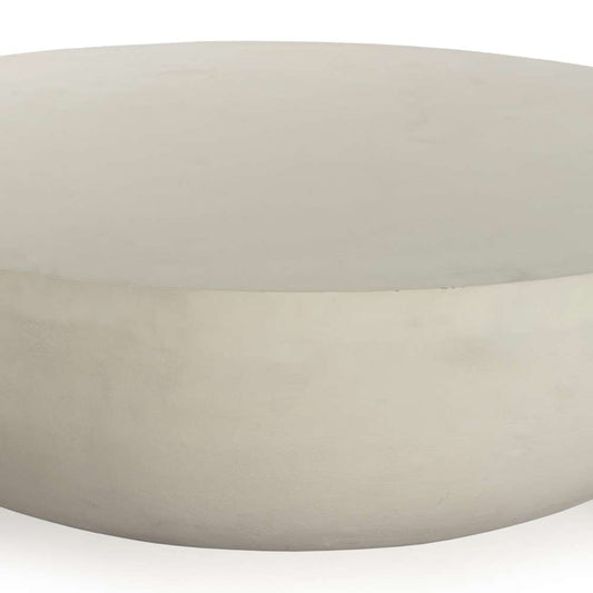 Four Hands - Marlow - Basil Outdoor Rnd Coffee Table-48in-Matte White - 232203-003 veiw 2