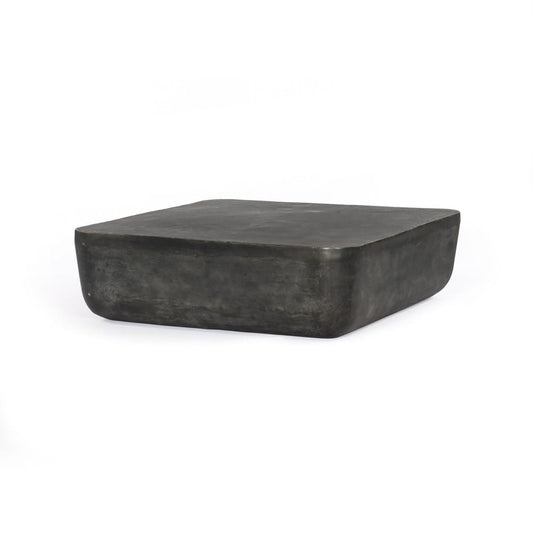 Four Hands - Marlow - Basil Square Outdoor Coffee Table - Aged Grey - 232614-001 veiw 1