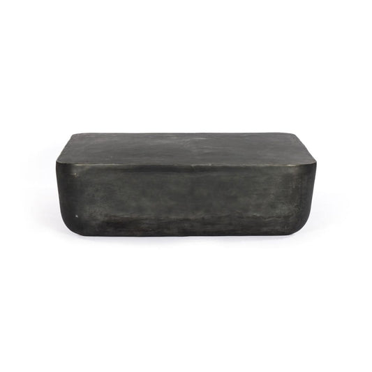 Four Hands - Marlow - Basil Square Outdoor Coffee Table - Aged Grey - 232614-001 veiw 2