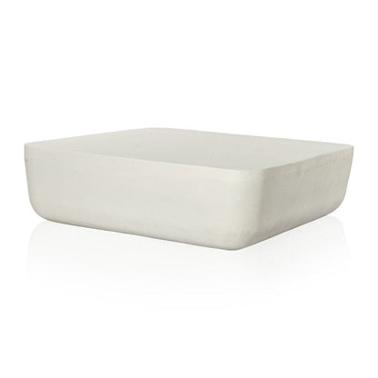Four Hands - Marlow - Basil Square Outdoor Coffee Table - Matte White Cast Aluminum - 232614-004 veiw 1
