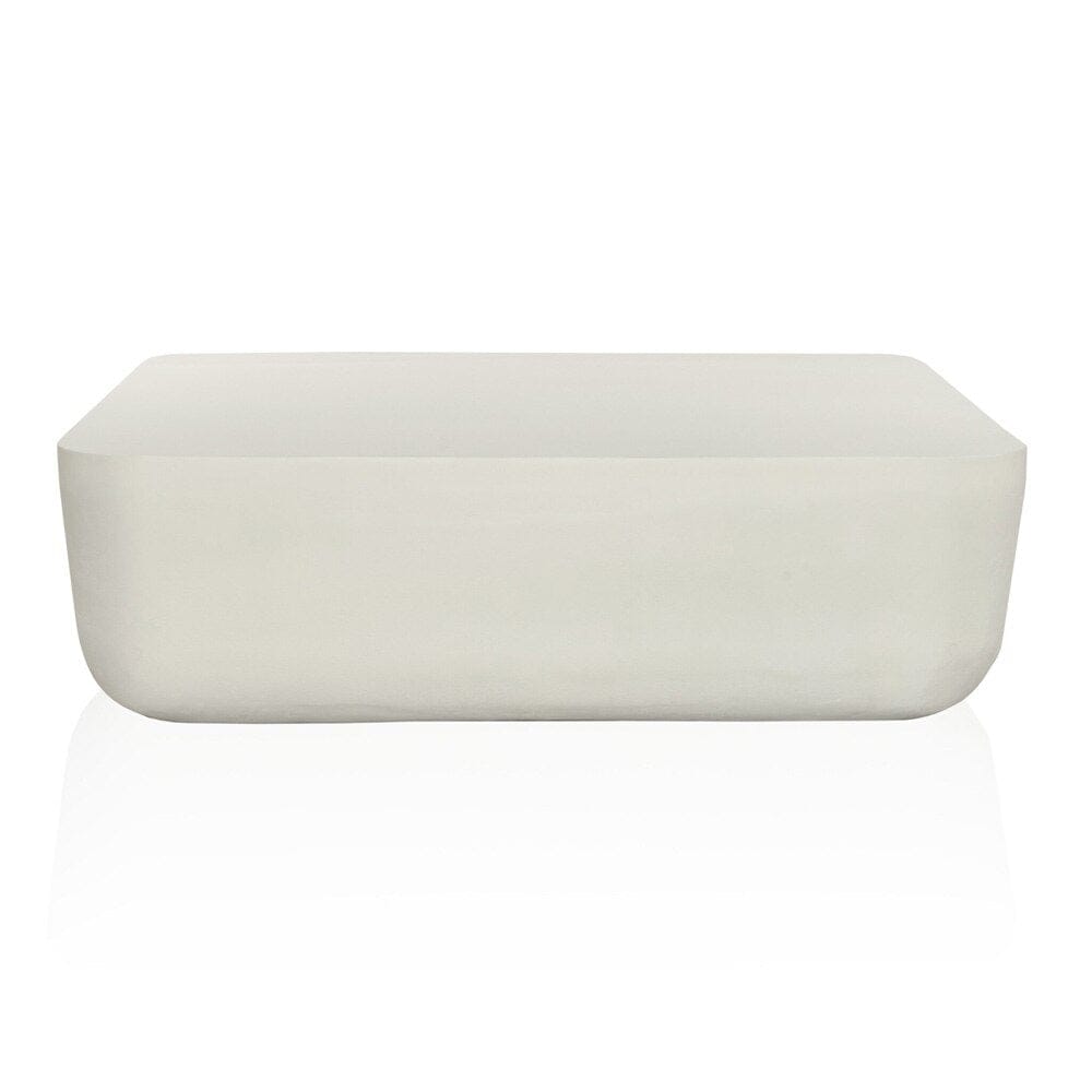 Four Hands - Marlow - Basil Square Outdoor Coffee Table - Matte White Cast Aluminum - 232614-004 veiw 2