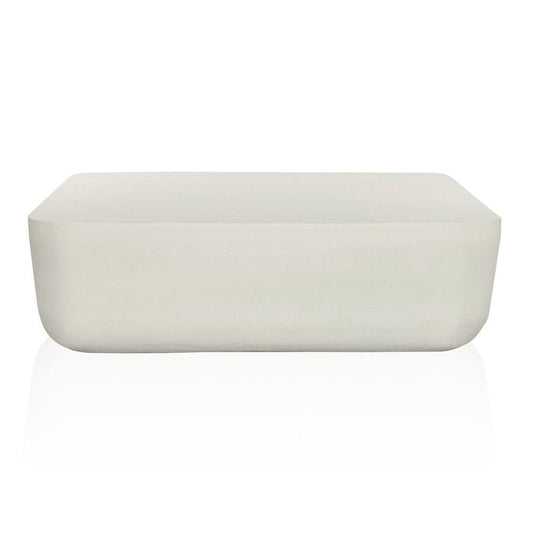 Four Hands - Marlow - Basil Square Outdoor Coffee Table - Matte White Cast Aluminum - 232614-004 veiw 2