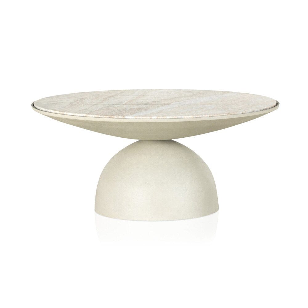 Four Hands - Marlow - Corbett Coffee Table - Creamy Taupe Marble - 224138-002 veiw 2