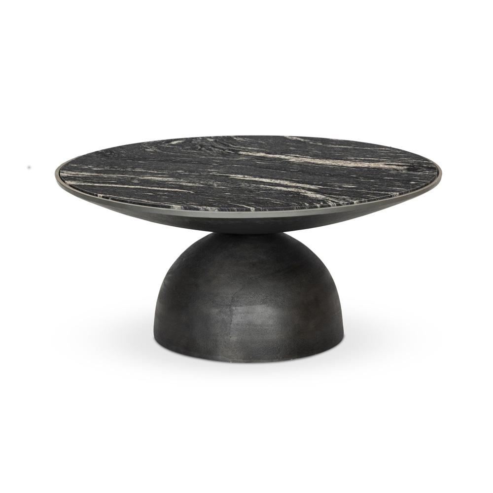 Four Hands - Marlow - Corbett Coffee Table - Polished Black Marble - Small - 224138-005 veiw 1