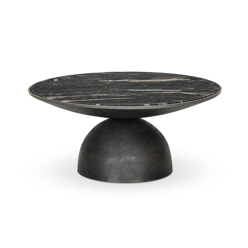 Four Hands - Marlow - Corbett Coffee Table - Polished Black Marble - Small - 224138-005 veiw 2