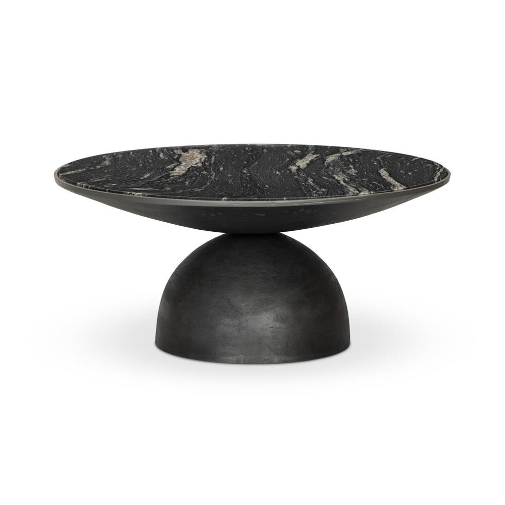 Four Hands - Marlow - Corbett Coffee Table - Polished Black Marble - Small - 224138-005 veiw 3