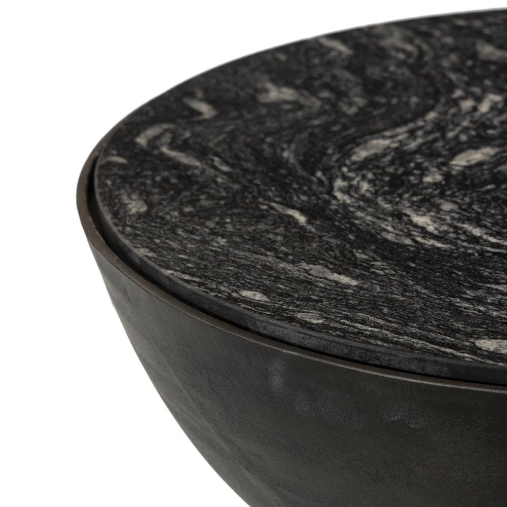 Four Hands - Marlow - Corbett End Table - Polished Black Marble - 234242-003 veiw 7