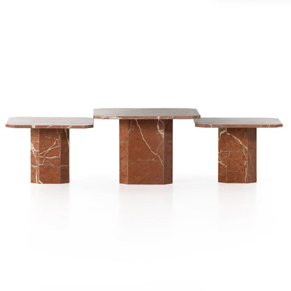 Four Hands - Marlow - Edina Coffee Table - Rusty Marble - 229607-001 veiw 2