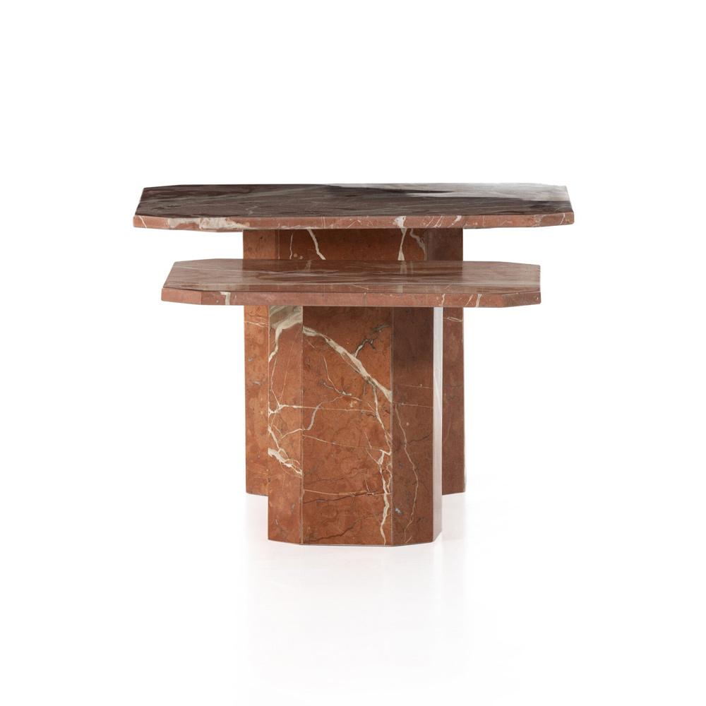 Four Hands - Marlow - Edina Coffee Table - Rusty Marble - 229607-001 veiw 3