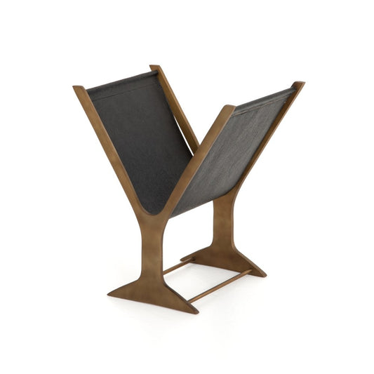 Four Hands - Feldman Magazine Rack - Black - IMAR-222 veiw 1