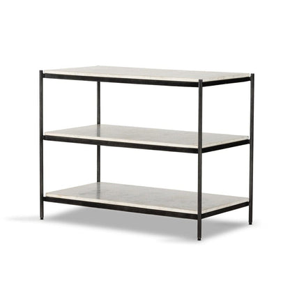 Four Hands - Marlow - Felix Large Nightstand - Polished White Marble - 234788-002 veiw 1