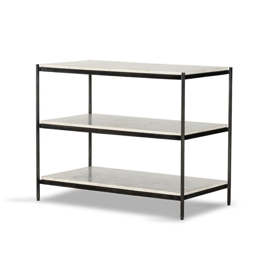 Four Hands - Marlow - Felix Large Nightstand - Polished White Marble - 234788-002 veiw 1