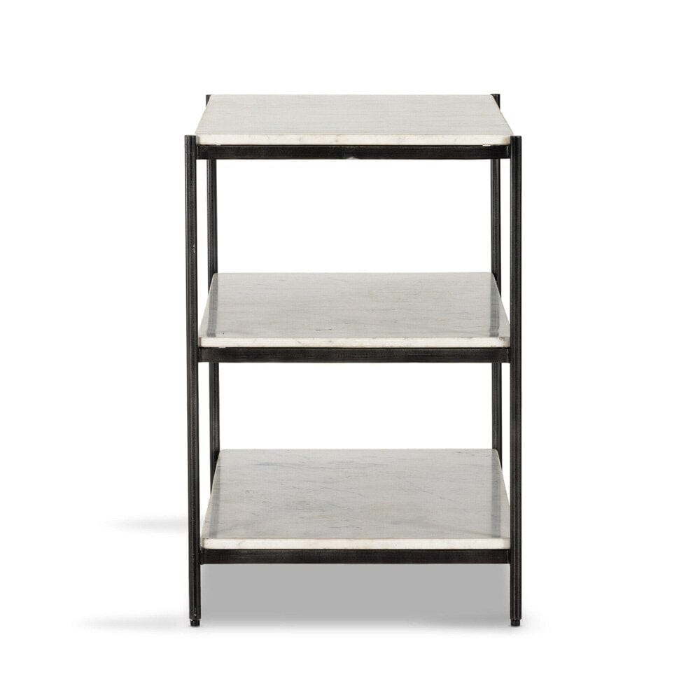 Four Hands - Marlow - Felix Large Nightstand - Polished White Marble - 234788-002 veiw 3